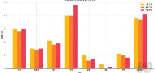 IMF 2025년 7월 세계경제전망 3.0% vs 한국 0.8%… 이유는 뭘까?