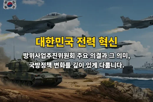 제170회 방위사업추진위원회가 밝힌 국방력 강화 비밀 5가지